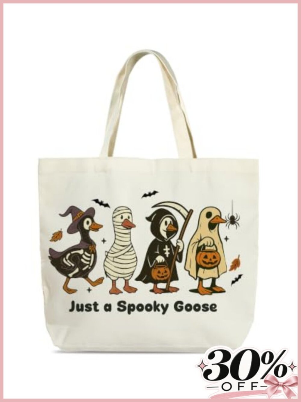 Canvas Tote Bag for Women Halloween Skull Skull Print Reusable Shopping Bag
